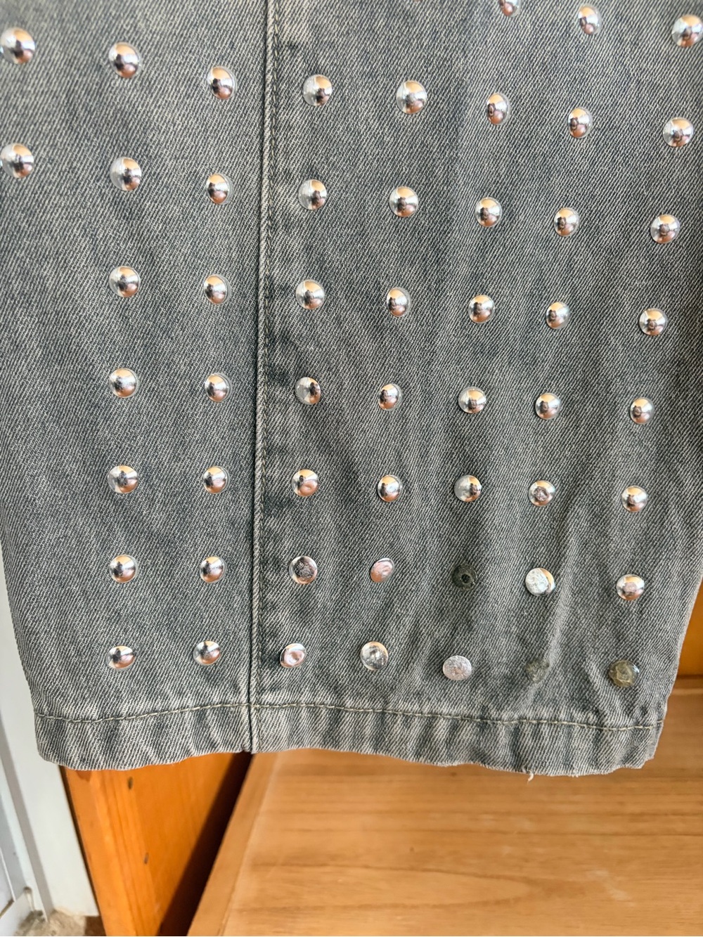 Anthro Style Boho Revival 🔥Studded Barrels Wide-Leg Women's Jeans -💥 - Picture 7 of 9